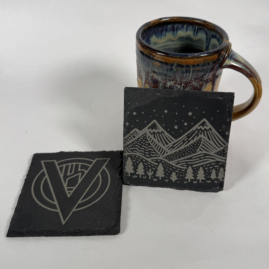 Rustic Slate Coasters – Your Design, Your Story